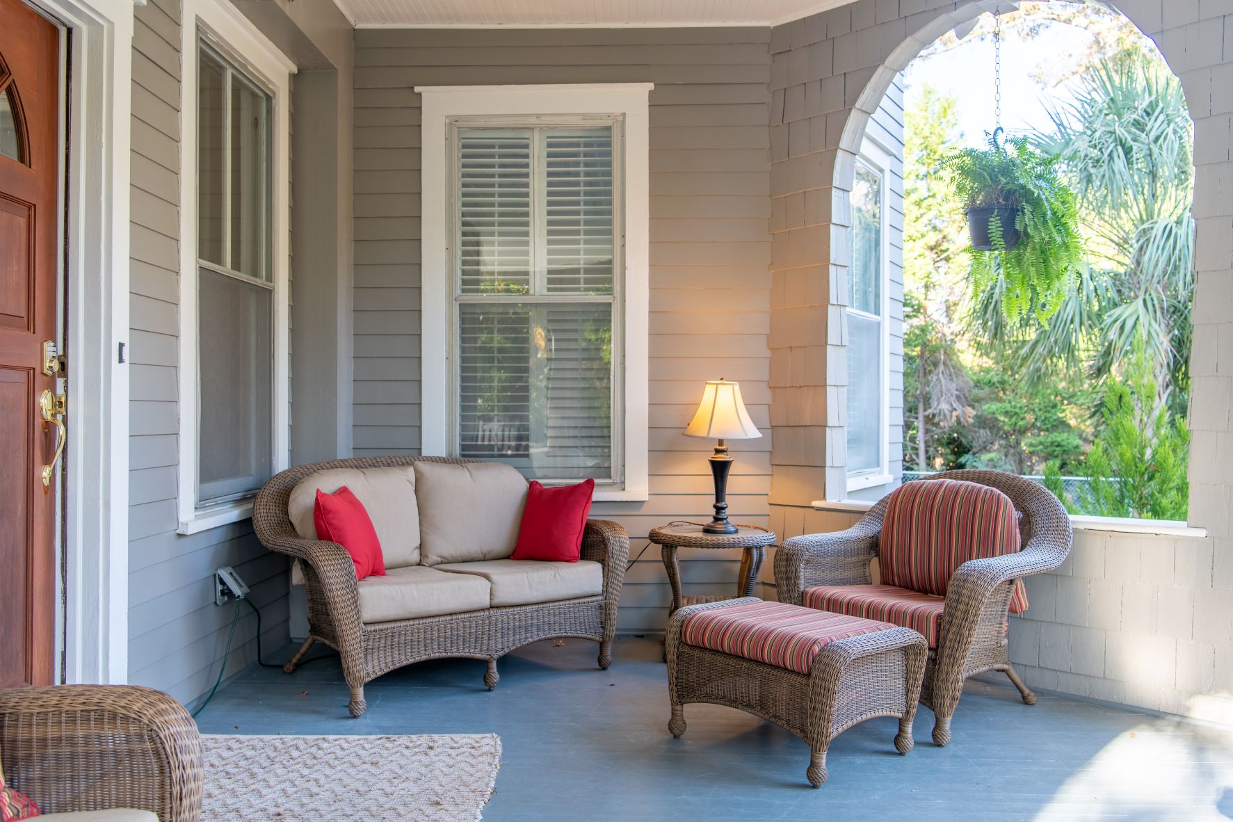 pebble front porch